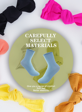 5 Pairs Women Ice Thin Loose Socks Calf Tube Socks Summer Pu