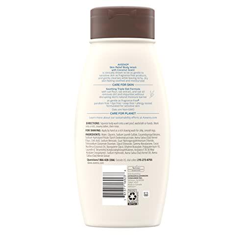 Aveeno Skin Relief Body Wash with Coconut Scent & Soothing T