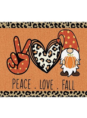 40X60CM  Welcome Home Doormat Pumpkin Letter Thanksgiving Ha