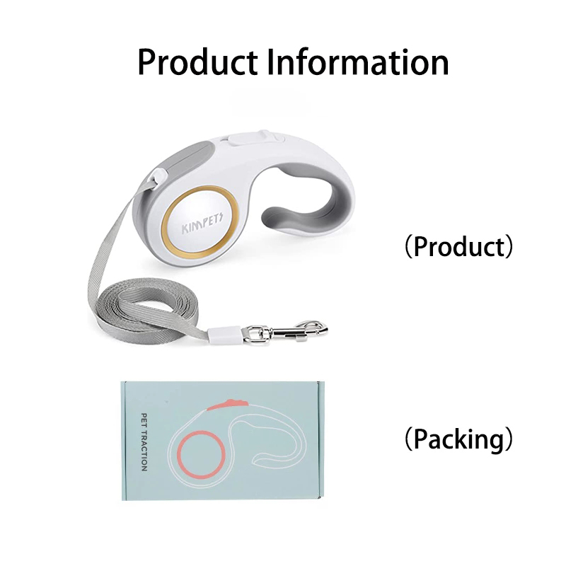 5M Retractable Dog Leash Durable Nylon Pet Walking Leash Aut