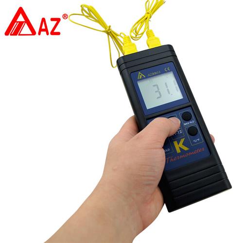 AZ8803手持接触式单组K型热电偶温度计防水型温度表数显测量仪