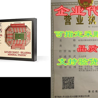 NCAA Oklahoma Sooners 25-Layer Stadiumviews 3D Wall Art