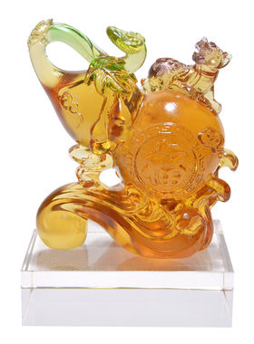 琉璃葫芦工艺礼品摆饰长辈领导生日祝福禄平安礼物车载办公桌装饰