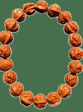 金蟾蛤蟆头野生文玩小核桃手串龙纹桃核雕刻蛤蟆背京八棱手持猴头