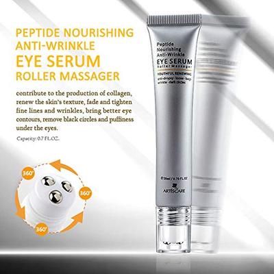 Eye Peptide Serum Eye Massage Roller Nourishing Relieve Loos