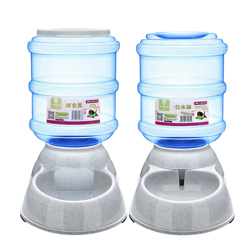 宠物猫粮自动喂食器狗狗猫咪饮水机饮水器流动不插电猫喝 水 壶碗