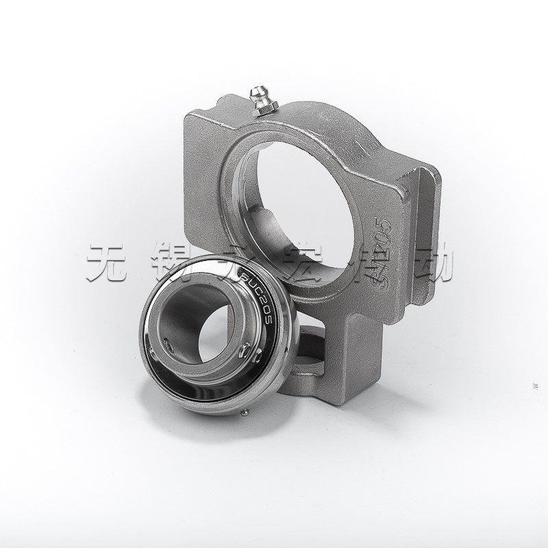 304不锈钢轴承座外球面轴承带滑块座SUCT204 205 206 207 208 209