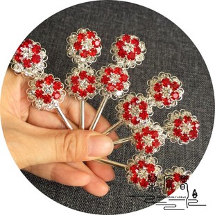 戏曲用品头面京剧额头双层小梅花泡子青衣花旦旦角水钻戏剧头饰