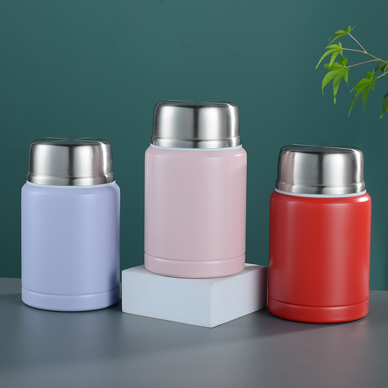 大容量闷烧杯 304不锈钢真空保温杯便当高锅保温便当盒可激光刻