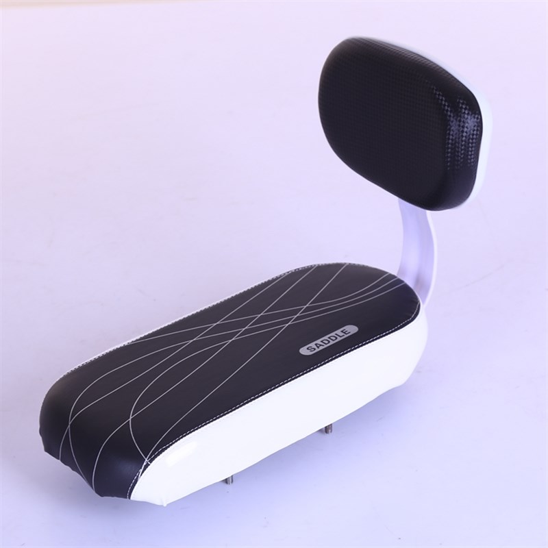 车后座垫带靠背自行车儿s置y座椅后厚扶把N货架载人加童坐垫包邮