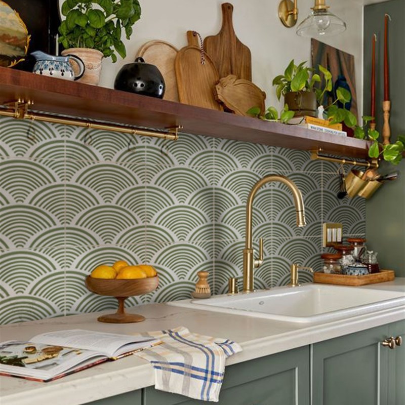 自在boho风分子皮纹瓷砖贴家装DIY翻新改造贴纸厨房浴室自粘墙贴