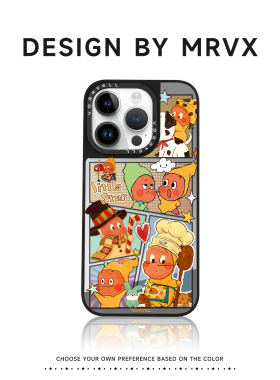 星星人适用苹果17Promax手机壳新款iPhone16plus磁吸充电15Pro黑框补妆镜子14pm可爱卡通ip13少女小众独特Air