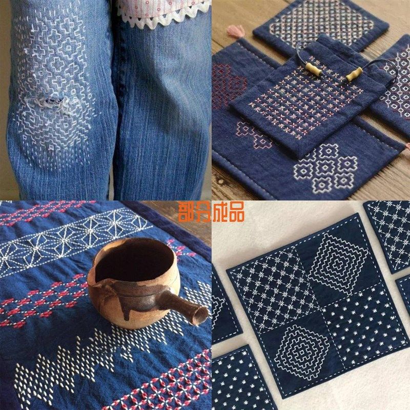 秋娘刺子绣手染线段染彩色棉线粗线编绳手工编织刺绣diy手工