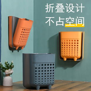 脏衣篮可折叠收纳筐篓轻奢衣服窄身洗澡挂壁换洗污放置衣娄桶壁挂