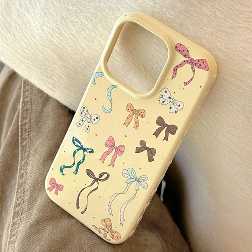 公主风结适用16手机壳iphone17防摔14亮面12软套15包邮新款精品