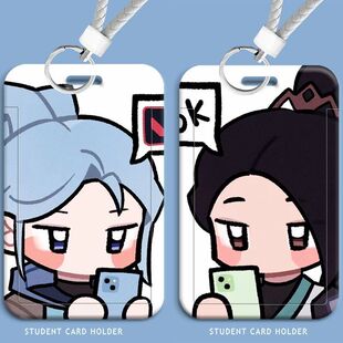 无畏契约瓦罗兰特卡套学生滑盖饭卡公交卡水卡ins风门禁卡校定制