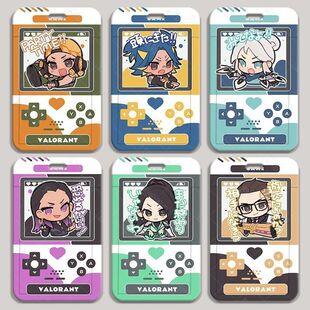 瓦罗兰特无畏契约滑盖学生卡套工作证饭卡水卡门禁卡厂牌身份定制