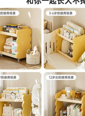 儿架童书架玩具收纳柜宝绘收宝本阅读书纳置物架书柜落地F98JJT88