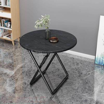 宿餐舍折圆叠桌休闲出VID租阳台小桌桌简约子桌家用小户型饭房桌