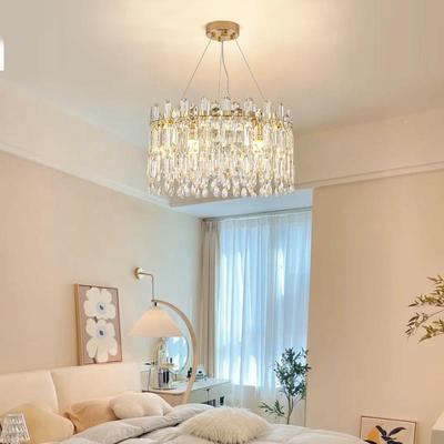 轻水晶吊灯客厅灯K灯9水晶厅卧餐室家用别墅饰中山工90047奢厂灯