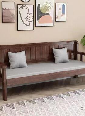 实台木沙型发现代简约小户客厅卧54142室三人位靠背长椅新中式阳