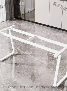 岩桌UCE腿铁艺支架瓷砖实木大板金属桌架板大理石餐艺桌脚铁简约