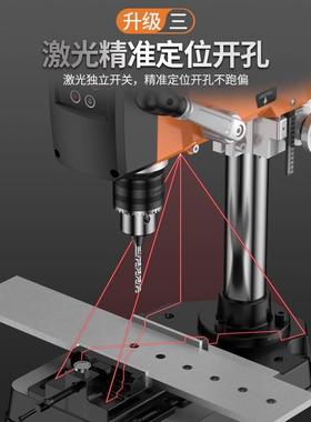无刷数显钻小家用2精20v工业级YYZ型钻床铣床多功能高台度钻孔机