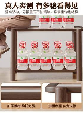 实茶木沙发边柜层双小茶几客厅家用侧边式68771几小方桌中边桌阳台小桌