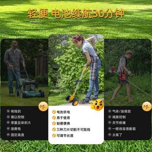 锂电割草家小型除草机MNK充电式割机草机手持机电动打草园林修用