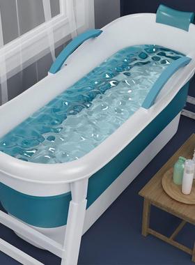 洗泡澡桶成加人澡盆大人可折叠浴缸全身汗蒸厚大号家用可RLH坐可