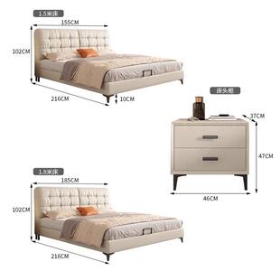 油风主卧公寓FGO店科技布2025新款轻奢现代约大双酒人软奶体储物