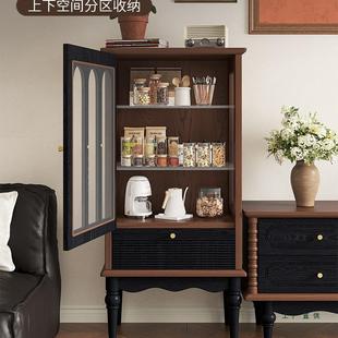 客厅 款 法式 复柜古柜展示柜实木一体靠墙酒餐边F99M576M小户型美式