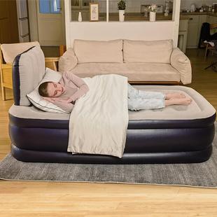 床中山靠268单人充背气床垫植绒加高家用充气床垫户外充气垫