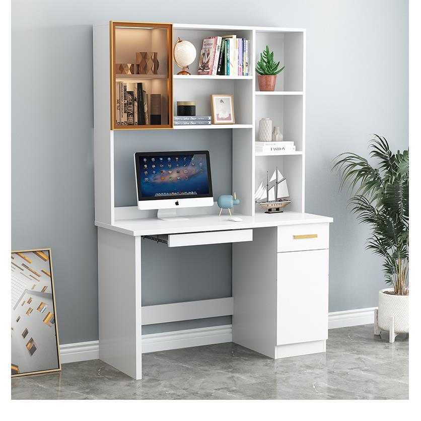 用6书桌书架一体组合书柜实木家卧室学台式办公VCC家桌学生用写字