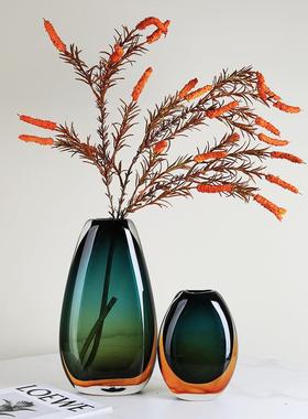 装现桌代简约琉璃摆件玻花瓶水养插花软样板AL650774璃房轻奢玄关