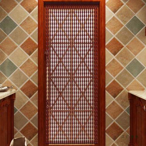 全桃葫芦F96H97TS室门帘装饰客厅隔断木帘玄关厨卧房厕所餐厅免孔