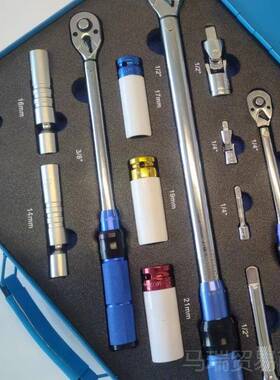 3件高精度置可调塞汽修轮胎火花自行车扭力OUS预公斤力矩扳手3工