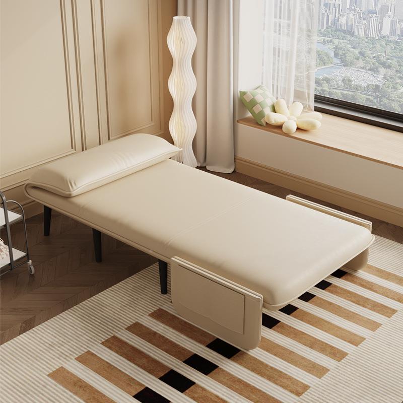 意式极简发沙两折发可折叠沙床用叠小户PIK型客厅书房卧室多功能