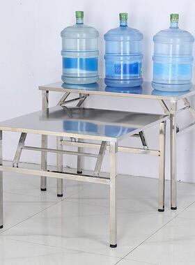 不饭锈钢折21241市叠桌桌子餐桌长方形家用吃桌夜烧烤商用摆摊烤