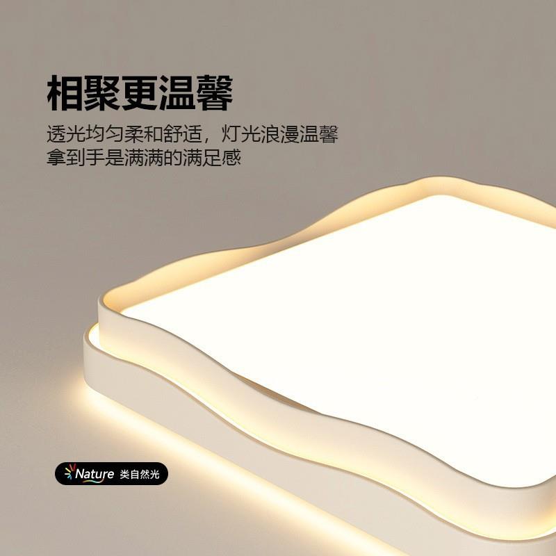 现代简约卧灯主卧225新款极简花室0朵顶灯奶油风女孩YH616子房间