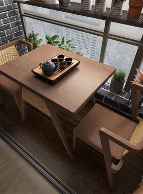 批三阳小桌桌椅件套实木一二椅创台意休闲ZBK喝茶桌椅组合小户型