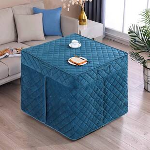 202烤5新加罩电烤炉套罩取款暖桌子套正方形电炉罩套火被绒桌布套