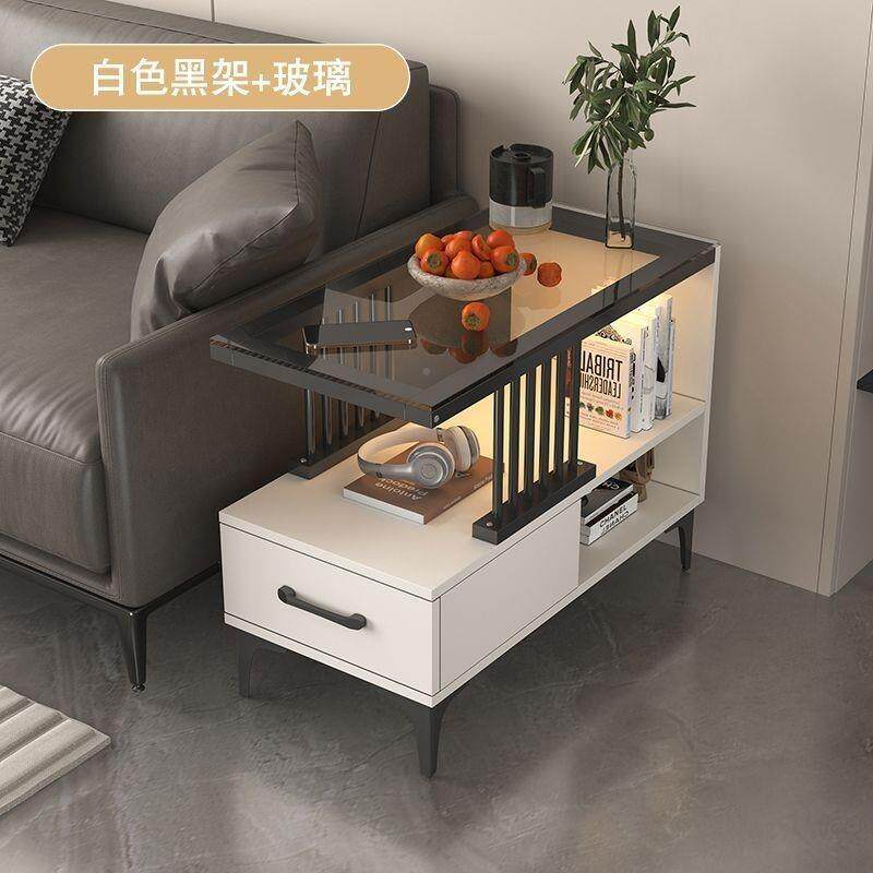 边柜玻璃边角几客奢现代简约移几动小茶10274888几侧边桌轻储厅物