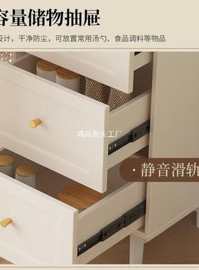 法厨式编餐边柜现代简约藤储物柜子家用餐厅002茶水柜房收纳橱柜