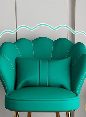 卧甲室简约粉色绒布椅网红花瓣化妆56882椅梳子妆台美花瓣椅靠背