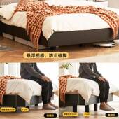 法式 D02主卧室双人浮高木箱储物大床简悬约家用中古实悬 复古床ZF