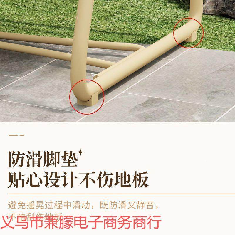 户外秋千椅休阳庭院闲加粗藤编座椅56235吊床摇椅秋小台院网红别