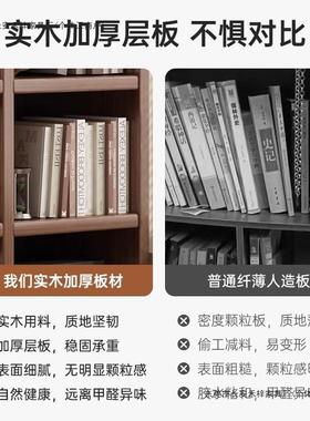 实木书柜架幼儿园格子地柜客45281厅展示柜收纳储物落靠窗墙矮柜