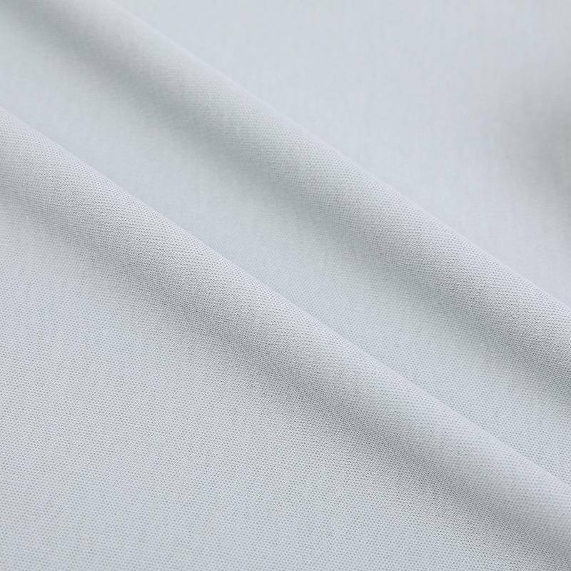 厂家春现货40S/1加捻精棉蚀毛面汗布双纯棉夏78692面料T恤布料男