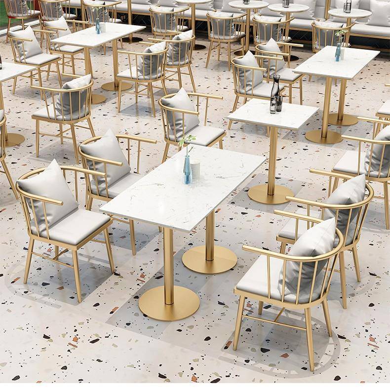 奢镀钛金支架锈钢电餐桌腿轻金属餐台脚大理石RSG岩板不茶几餐桌